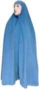 Grande cape pour femme - Grand Hijab long et mastour pour la prière et la mosquée - Coloris bleu Grande cape pour femme - Grand Hijab long et mastour pour la priere et la mosquee - Coloris bleu