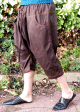 Comfort dark-brown cotton gabardine sarouel pants for men - Size S