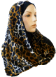 Foulard hijab 1 piece avec motifs leopard