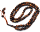 Chapelet "Sebha" 99 grains couleur marbre marron fonce avec le Nom d'Allah et du Prophete sur chaque grain