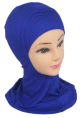 Hijab cagoule une piece couleur bleu roi