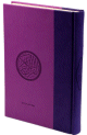 Le Saint Coran (17 x 24 cm) version arabe (Lecture Hafs) de luxe avec couverture en cuir mauve et violet