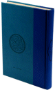 Le Saint Coran (17 x 24 cm) version arabe (Lecture Hafs) de luxe avec couverture en cuir Bleu