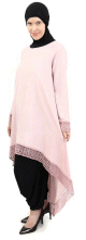 Tunique ample evasee avec dentelle (Plusieurs couleurs disponibles) - Pour femme musulmane voilee