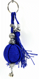 Pendentif/Porte-clés artisanal fabriqué à la main en sabra - Bleu Pendentif/Porte-cles artisanal fabrique a la main en sabra - Bleu