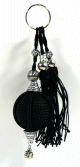 Pendentif décoratif / Porte-clés artisanal fabriqué à la main en sabra - Noir Pendentif decoratif / Porte-cles artisanal fabrique a la main en sabra - Noir