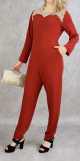 Combinaison pantalon femme habillée et décontractée - Couleur rouille Combinaison pantalon femme habillee et decontractee - Couleur rouille