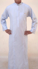 Qamis traditionnel homme de qualite superieure couleur blanc (sobre et moderne)
