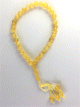 Chapelet "Sebha" à 33 grains de couleur jaune marbré Chapelet "Sebha" a 33 grains de couleur jaune marbre