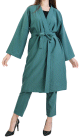 Ensemble femme 2 pièces veste kimono et pantalon - Couleur Vert Ensemble femme 2 pieces veste kimono et pantalon - Couleur Vert