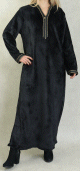 Djellaba maille polaire à capuche pour femme (Saison Automne-Hiver) - Couleur Noir Djellaba maille polaire a capuche pour femme (Saison Automne-Hiver) - Couleur Noir