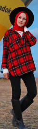 Chemise à carreaux (Boutique de vêtement et hijab pour femme musulmane chic et moderne) - Couleur rouge Chemise a carreaux (Boutique de vetement et hijab pour femme musulmane chic et moderne) - Couleur rouge