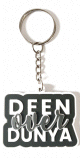 Porte-clé plastique souple "Deen over Dunia" Porte-cle plastique souple "Deen over Dunia"