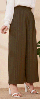 Pantalon plissé pour femme - Couleur kaki Pantalon plisse pour femme - Couleur kaki