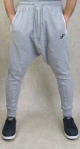 Pantalon jogging Sarouel coton molletonne poches zip blanc pour homme - Marque Best Ummah - Couleur Gris clair chine