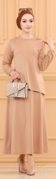 Ensemble style habillé tunique et jupe (Boutique Vêtement Hijab et Mode Musulmane) - Couleur beige Ensemble style habille tunique et jupe (Boutique Vetement Hijab et Mode Musulmane) - Couleur beige