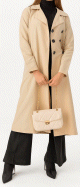 Trench femme (Manteau Hijab Saison Automne Hiver) - Couleur beige