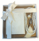 Coffret Cadeau Musulman : Le Saint Coran en arabe + Chapelet "Sebha" - Couleur Blanc