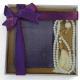 Coffret Cadeau Musulman : Le Saint Coran en arabe + Chapelet "Sebha" - Couleur Violet