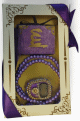 Coffret Cadeau Musulman Couleur violet : Mini Coran + chapelet "Sabha" + Chapelet électronique décoré de strass