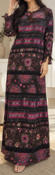 Robe de maison longue orientale YASMIN Robe de maison longue orientale YASMIN