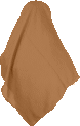 Grand foulard marron clair (1,2 m)