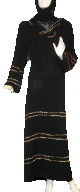 Abaya noire Linda (Taille L)