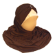 Hidjeb deux pieces marron chocolat avec perles sur le bonnet